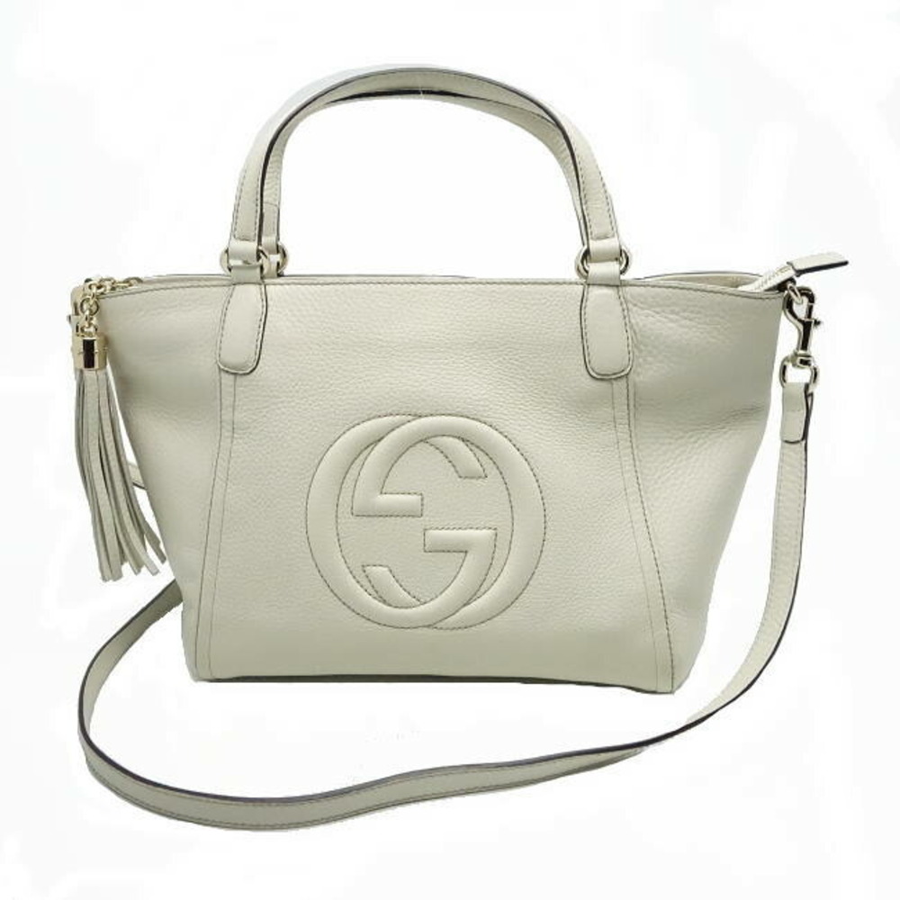 Gucci Bag Soho Leather Off White